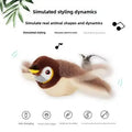 Interactive Cat Toy with Catnip – Touch-Activated Squeaky Plush, USB Rechargeable