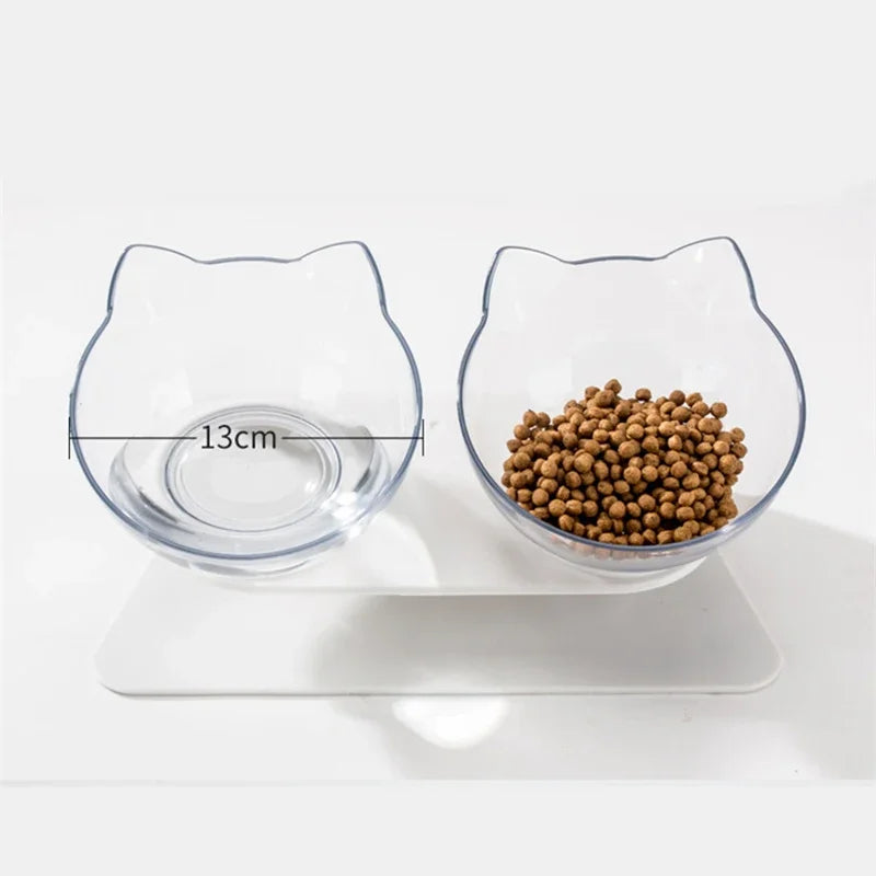Elevated Double Pet Bowls with Stand – Non-Slip Food & Water Feeder for Dogs & Cats