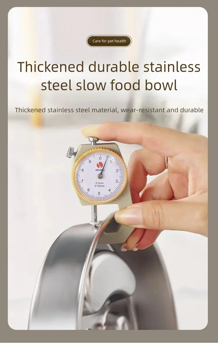 Stainless Steel Slow Feeder Bowl