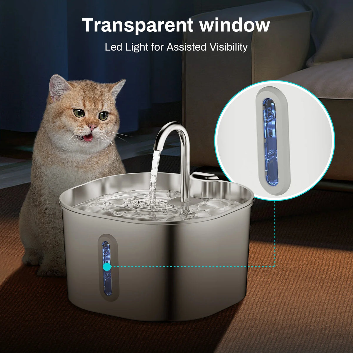 2.2L Pet Water Fountain