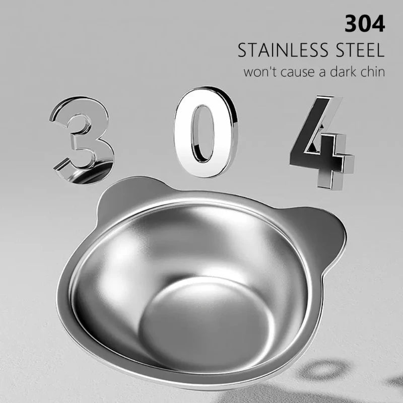 15° Elevated Stainless Steel Cat Bowl
