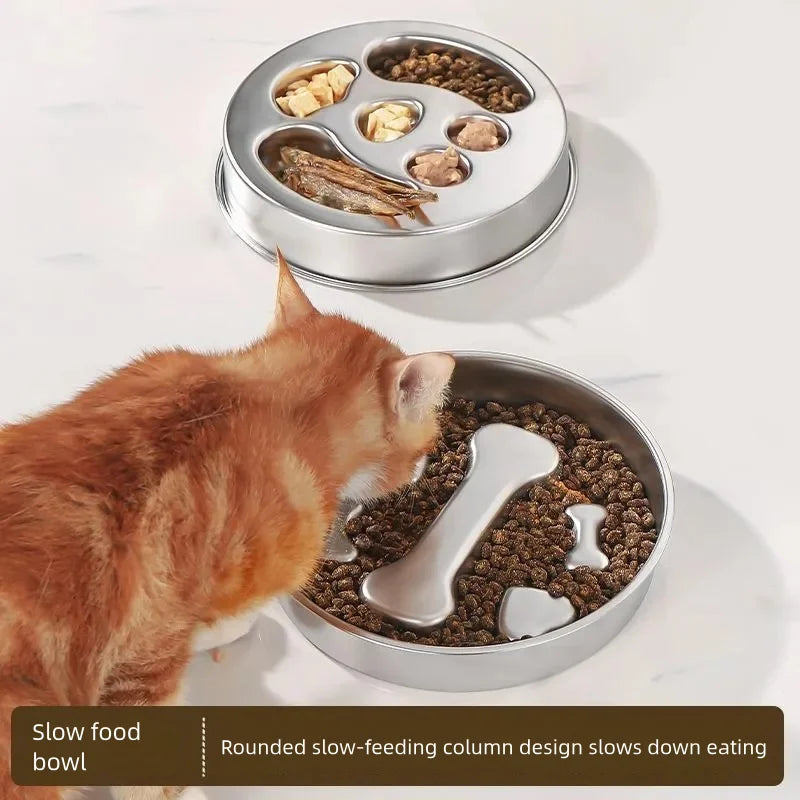 Stainless Steel Slow Feeder Bowl