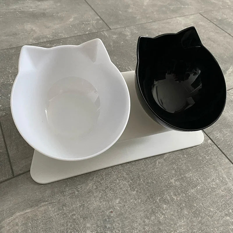 Elevated Double Pet Bowls with Stand – Non-Slip Food & Water Feeder for Dogs & Cats