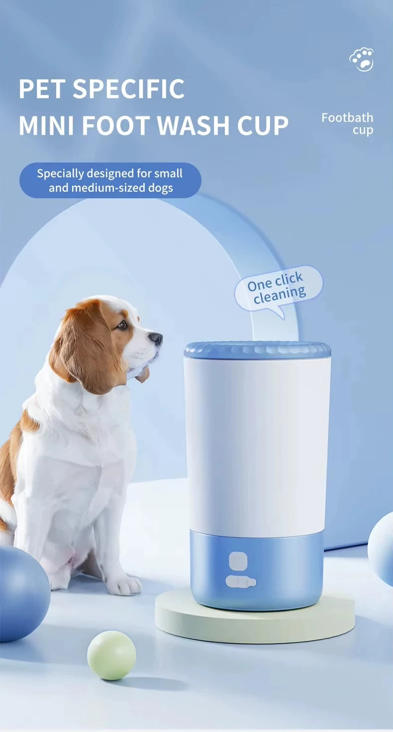 Electric Automatic Pet Foot Washing Machine Portable Quick Clean Low Noise Waterproof Dog Paw Cleaner Foot Cup