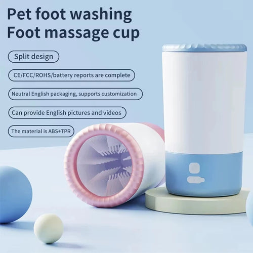 Electric Automatic Pet Foot Washing Machine Portable Quick Clean Low Noise Waterproof Dog Paw Cleaner Foot Cup