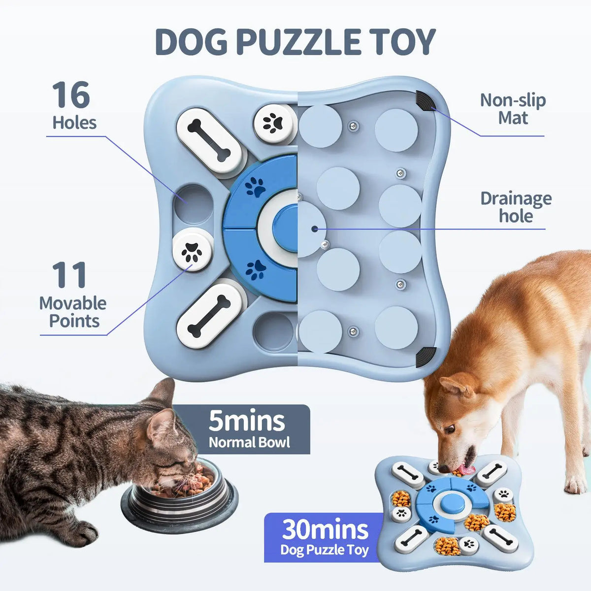 Interactive Slow Feeder Puzzle Toy
