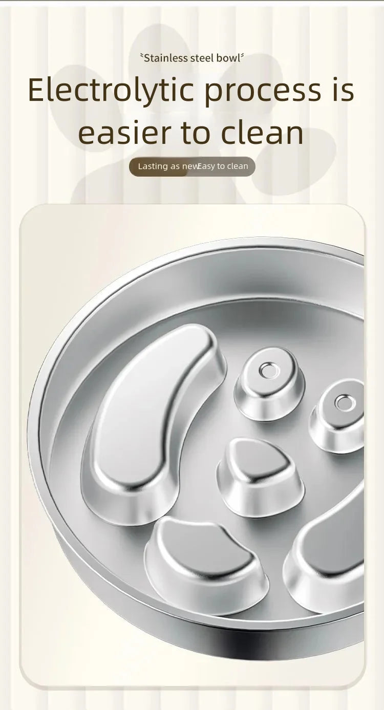 Stainless Steel Slow Feeder Bowl