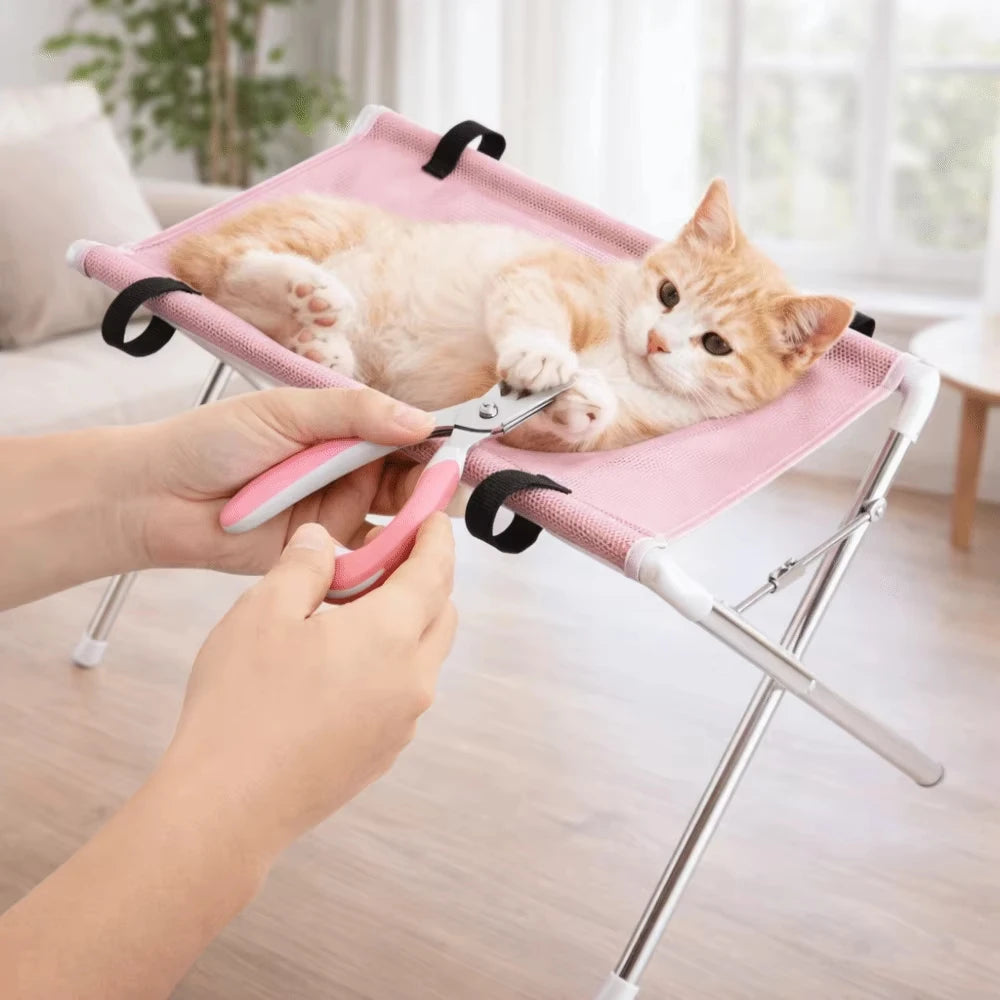 Portable Pet Bathing & Grooming Hammock – Adjustable, Foldable Dog & Cat Washing Support