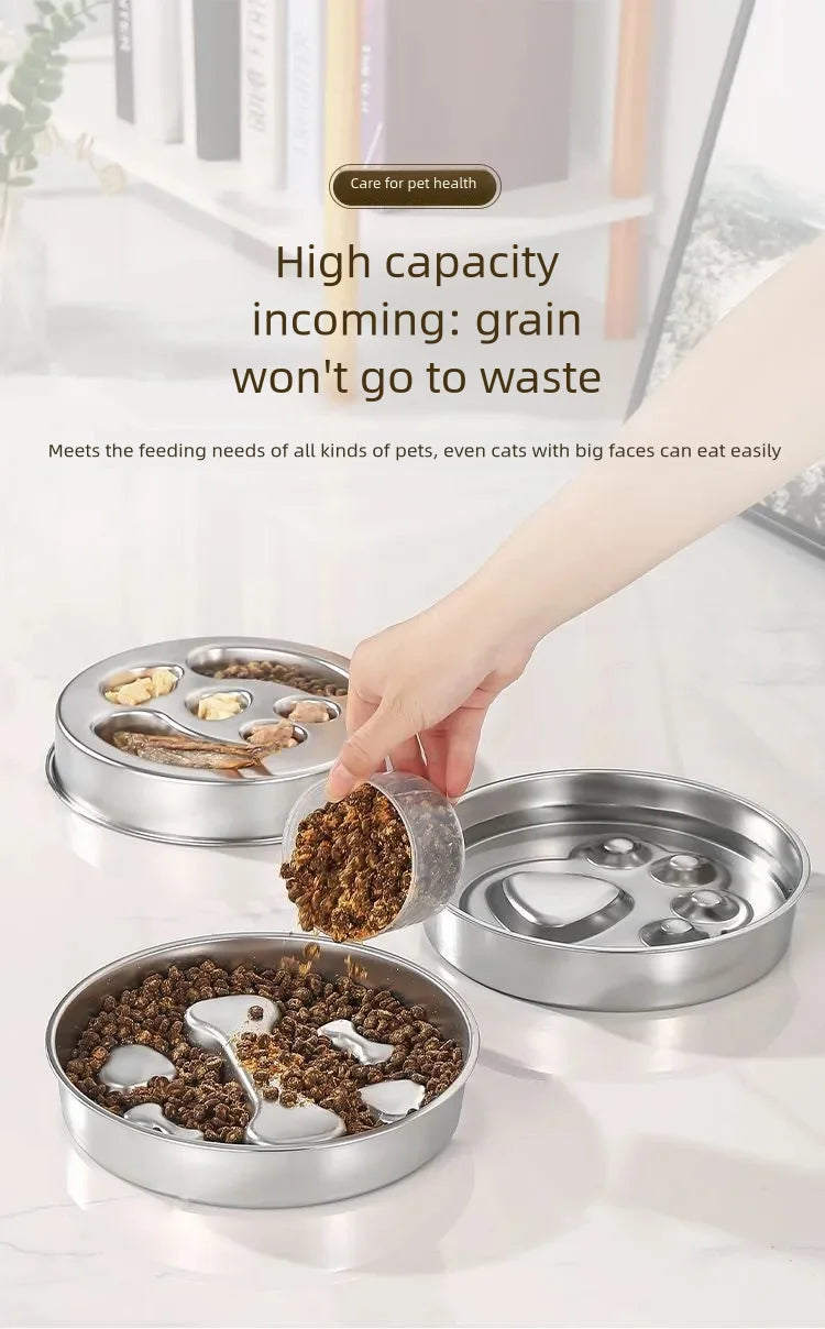 Stainless Steel Slow Feeder Bowl