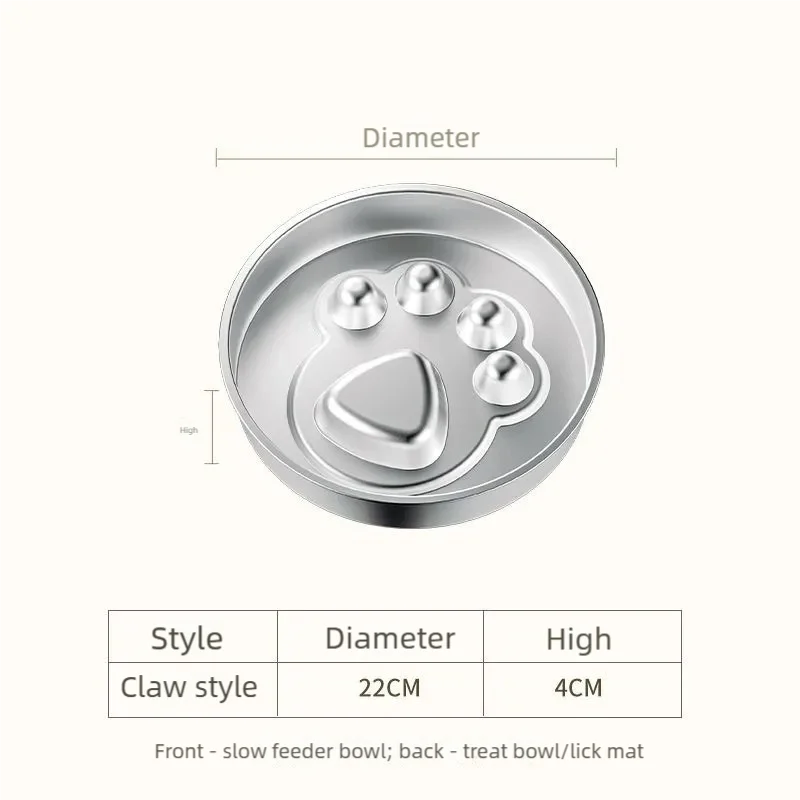 Stainless Steel Slow Feeder Bowl