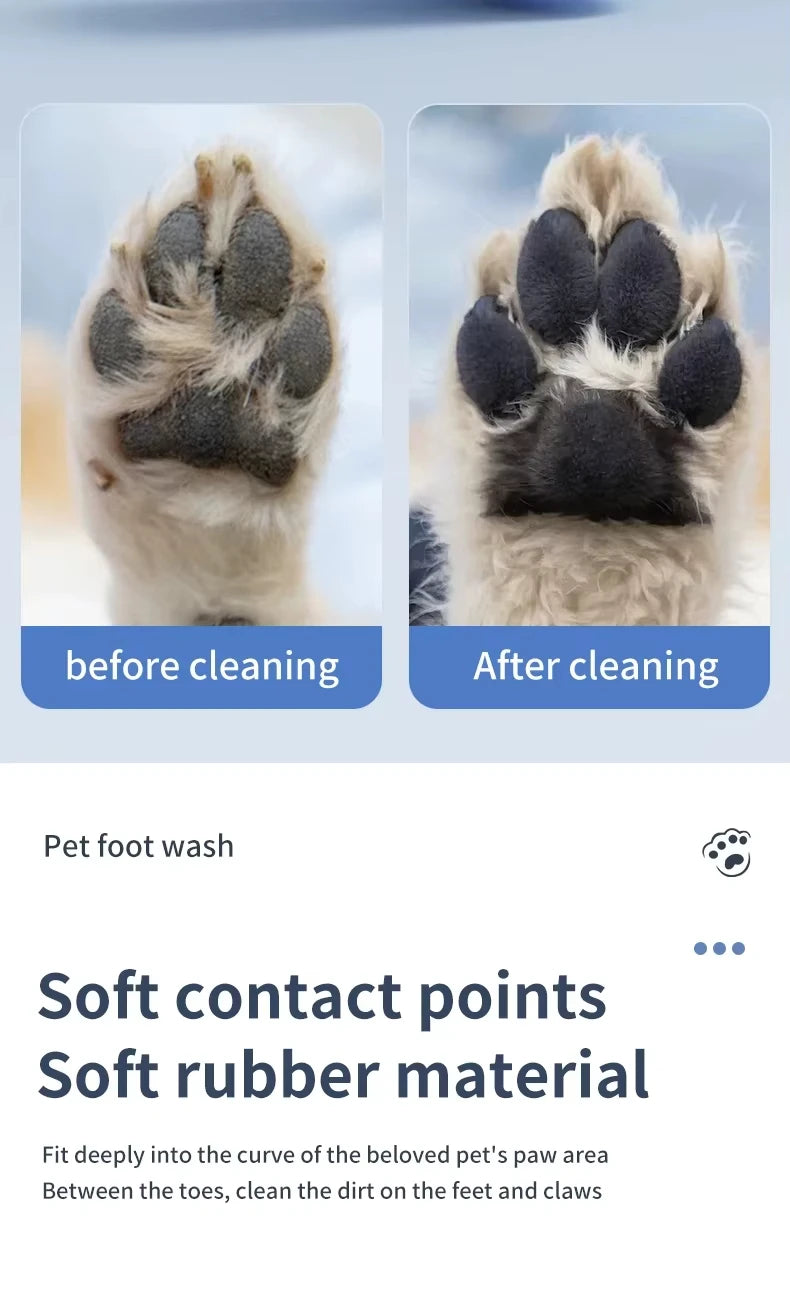Electric Automatic Pet Foot Washing Machine Portable Quick Clean Low Noise Waterproof Dog Paw Cleaner Foot Cup