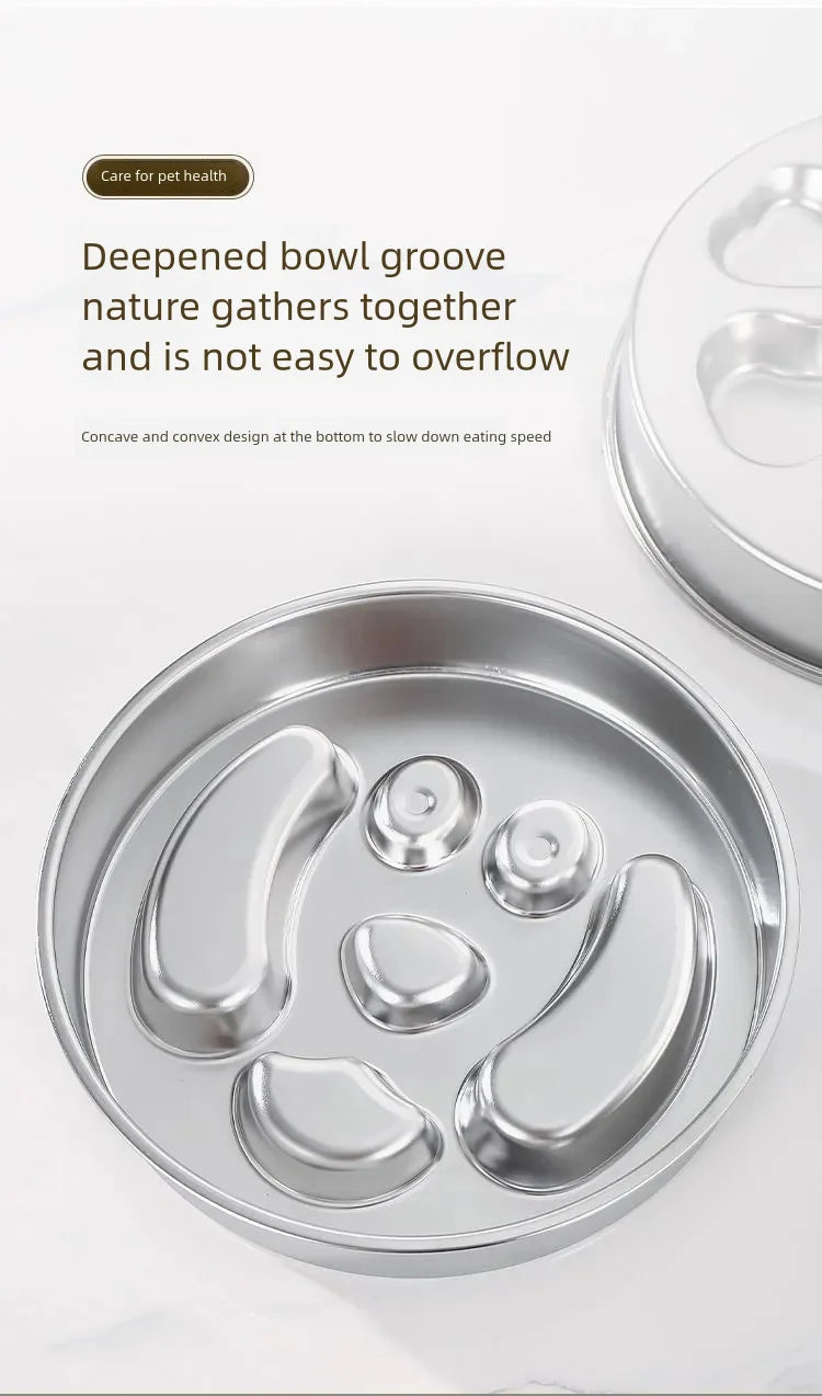 Stainless Steel Slow Feeder Bowl