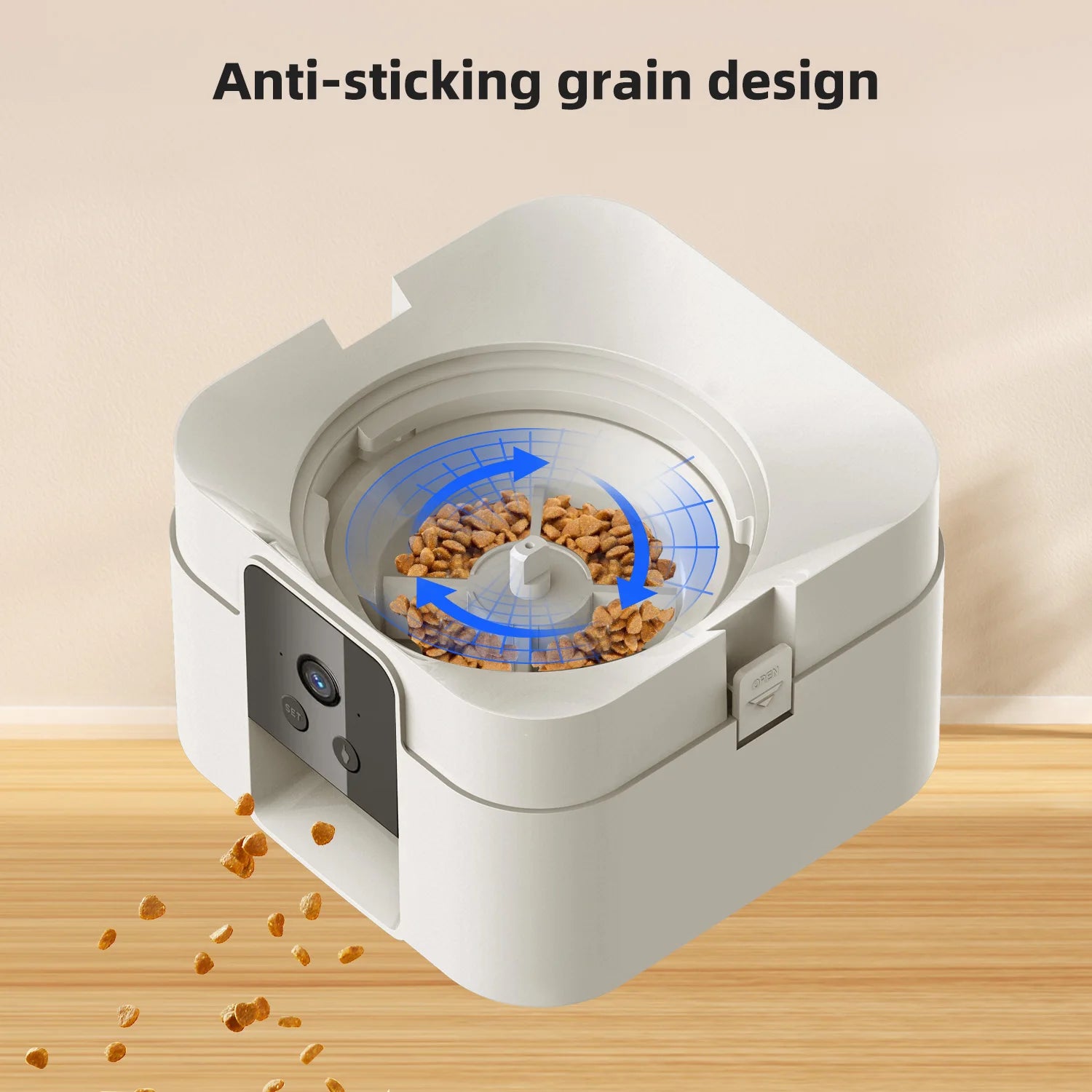 Smart Automatic Pet Feeder 2L – Wi-Fi Camera, Remote App Control for Dogs & Cats