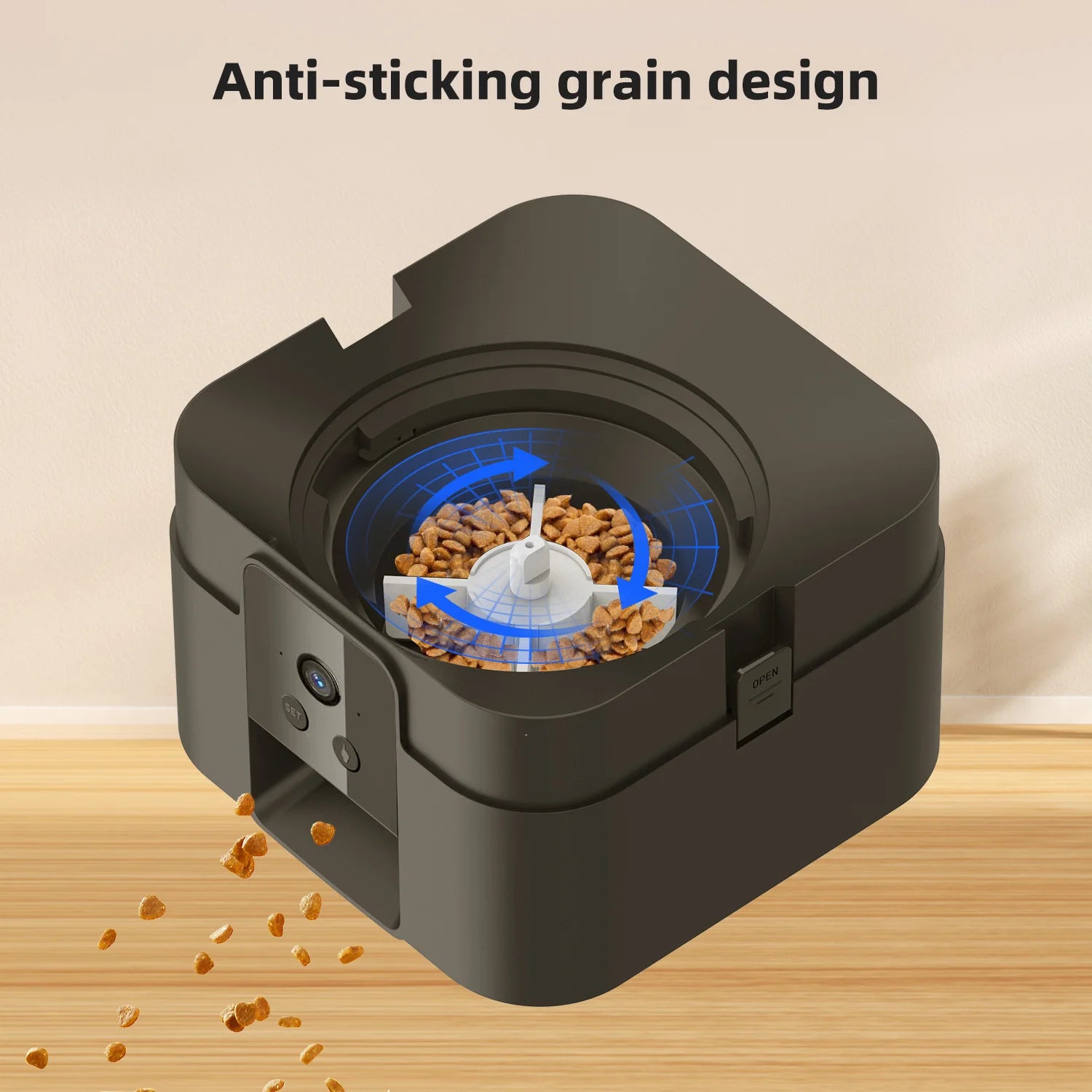 Smart Automatic Pet Feeder 2L – Wi-Fi Camera, Remote App Control for Dogs & Cats