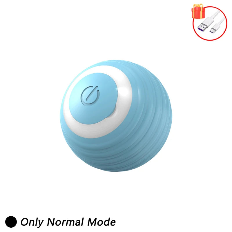 Smart Interactive Cat Toy – Automatic Moving Teaser Ball with Faux Tail, Rechargeable & Motion Sensor