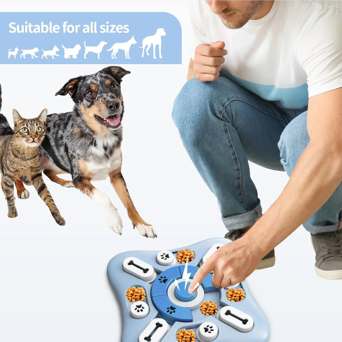 Interactive Slow Feeder Puzzle Toy